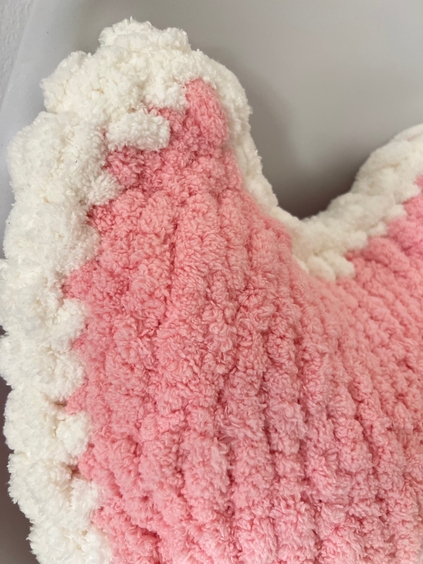 Blush Bloom Heart Pillow